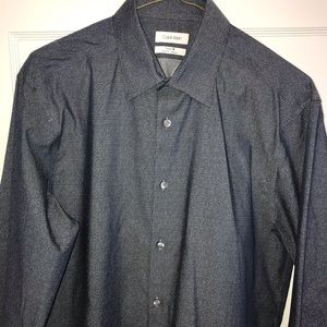 Calvin Klein Dress Shirt blue pattern